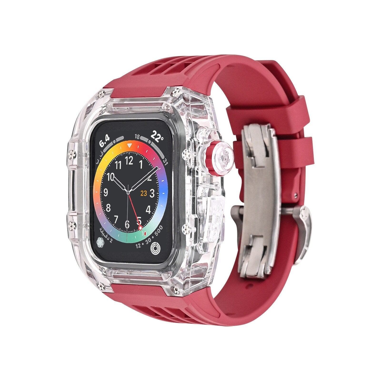 Apple Watch genomskinligt fallband