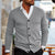 Cardigan Herr Modern Design Mjuk Material med Fickor 6
