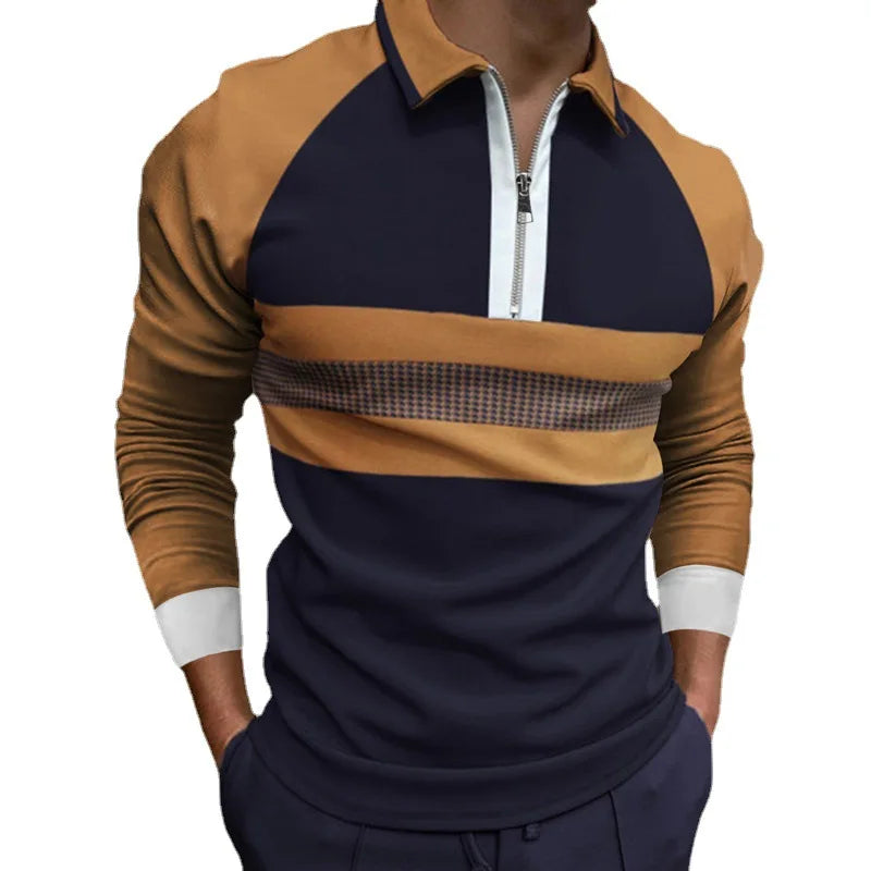 Polotröja med dragkedja för män