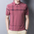 Slim-Fit Plaid Polo för män