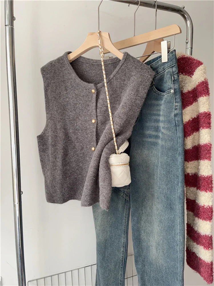 Dam Väst Klassisk Stil Mjuk Bomullsmix 1