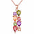 Skimrande Zircon Floral Halsband