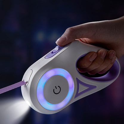Automatisk förlängbar LED-djurselkoppel
