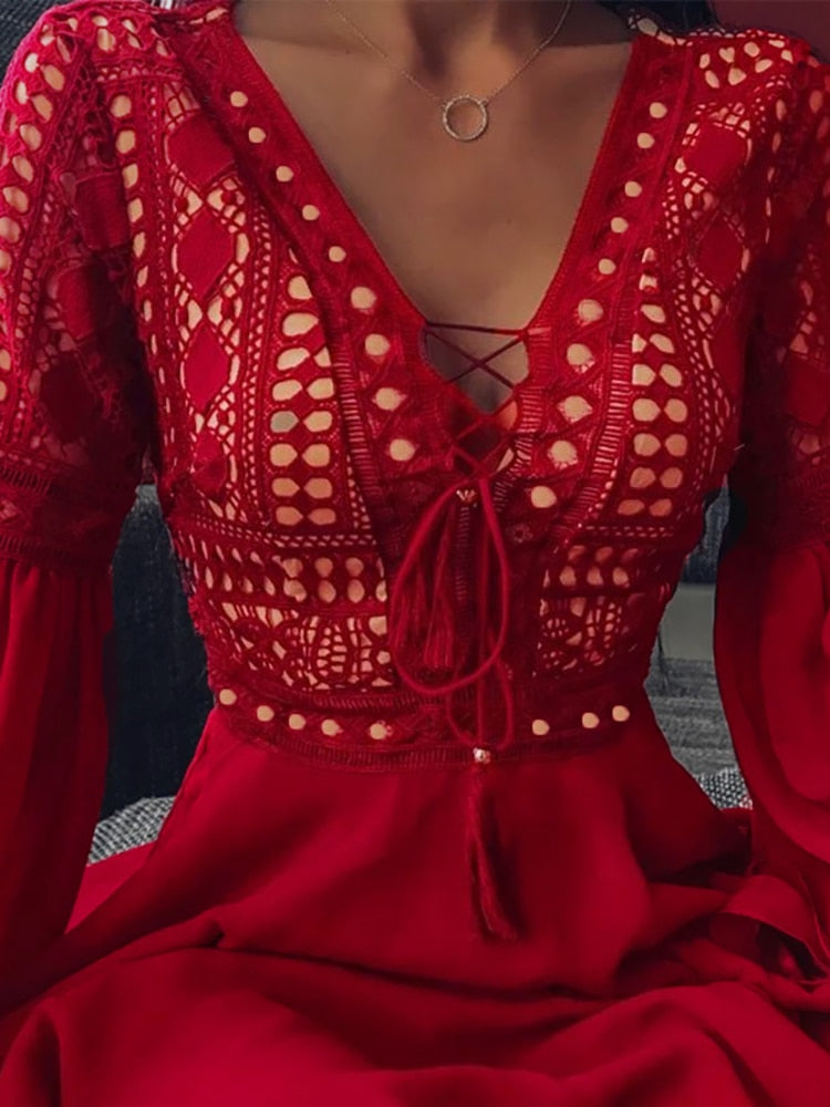 Dam Festklänning Elegant Snitt Polyester för Bröllop och Fest 3