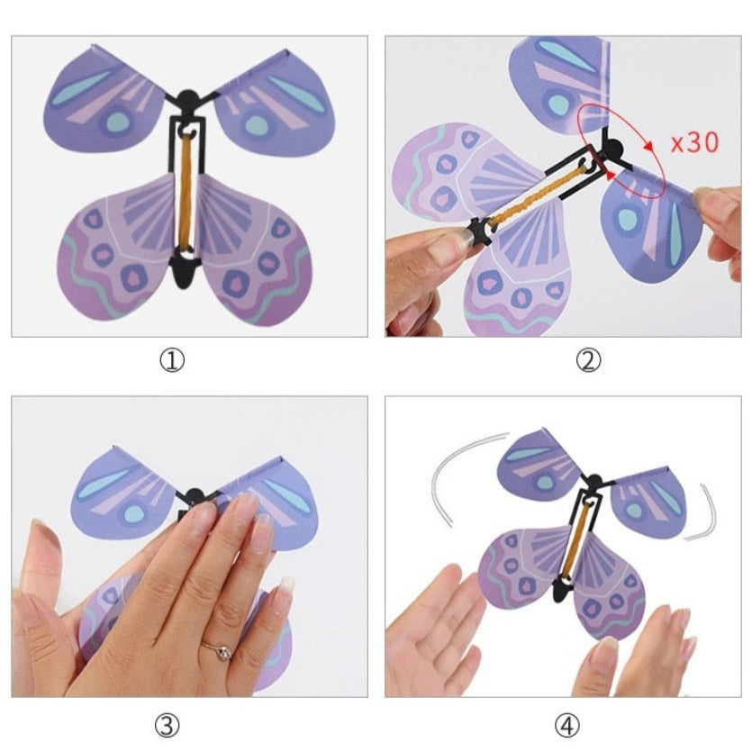 Magisk Uppblåsbar Fladdrande Fjäril