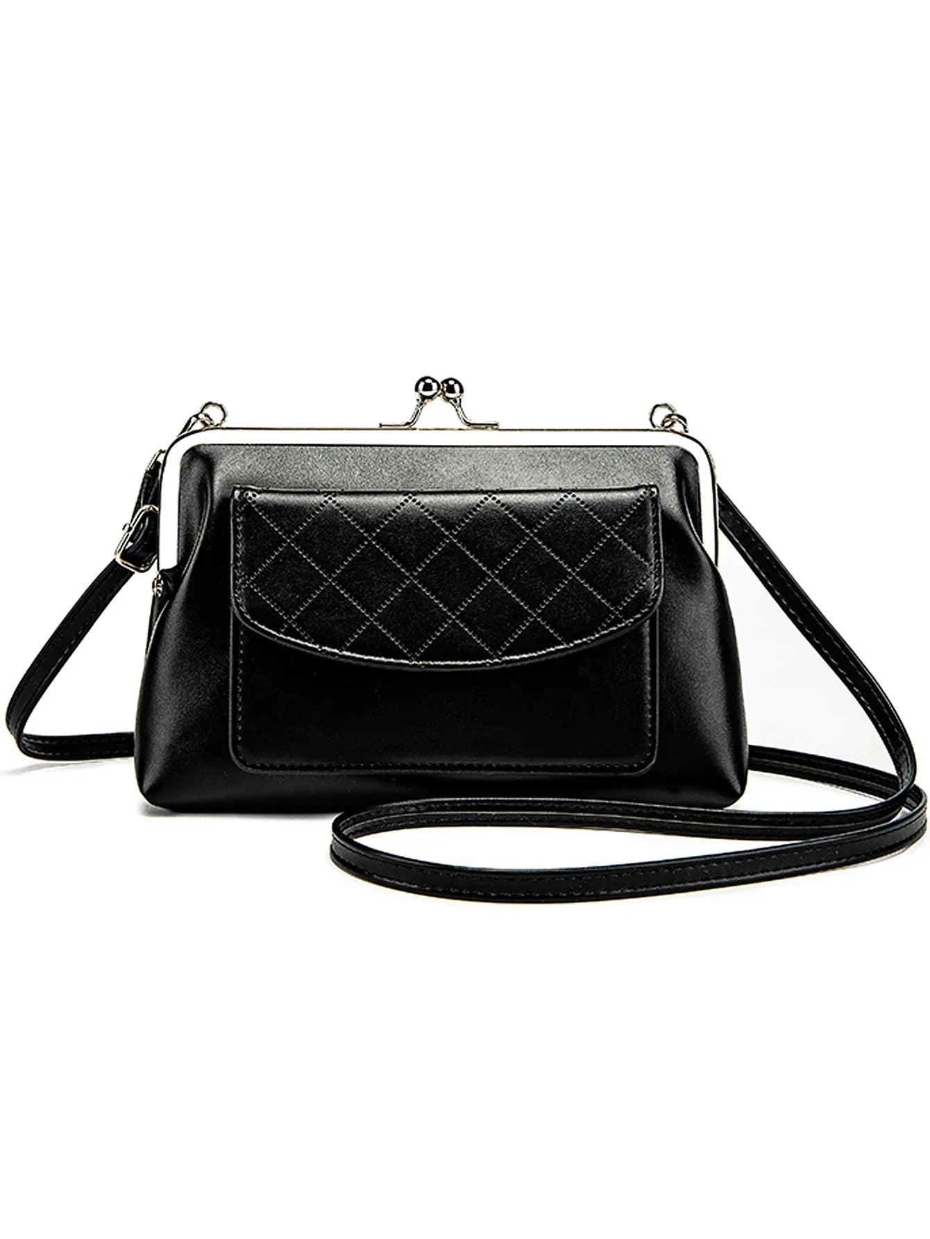 Dam Crossbody Väska Kompakt Design med Läppformad Stängning 1