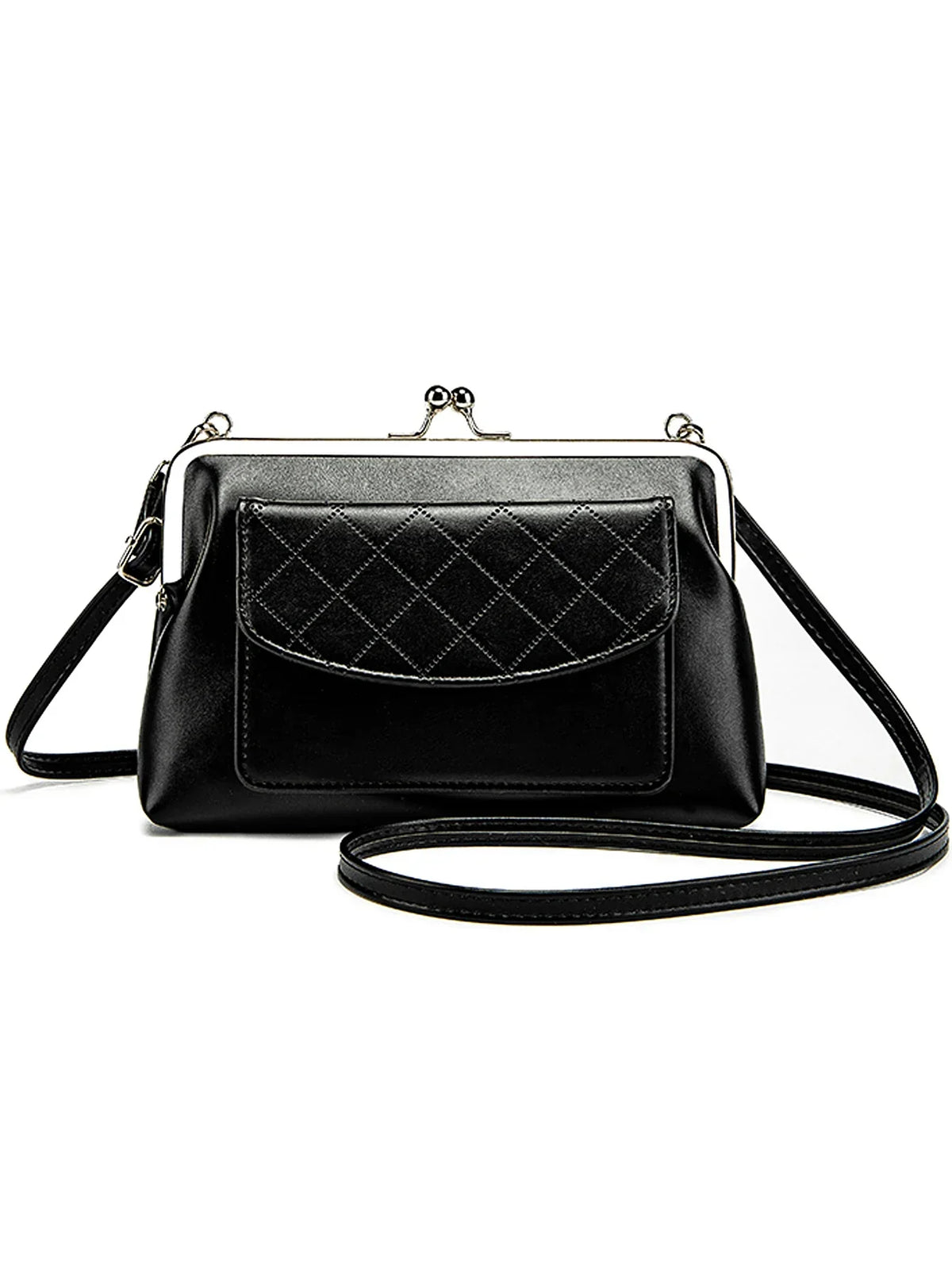 Dam Crossbody Väska Kompakt Design med Läppformad Stängning 1