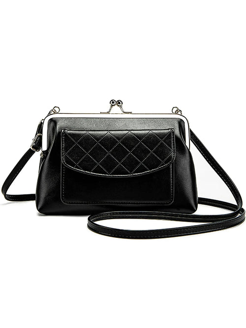 Dam Crossbody Väska Kompakt Design med Läppformad Stängning 1