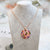 Skimrande Zircon Floral Halsband
