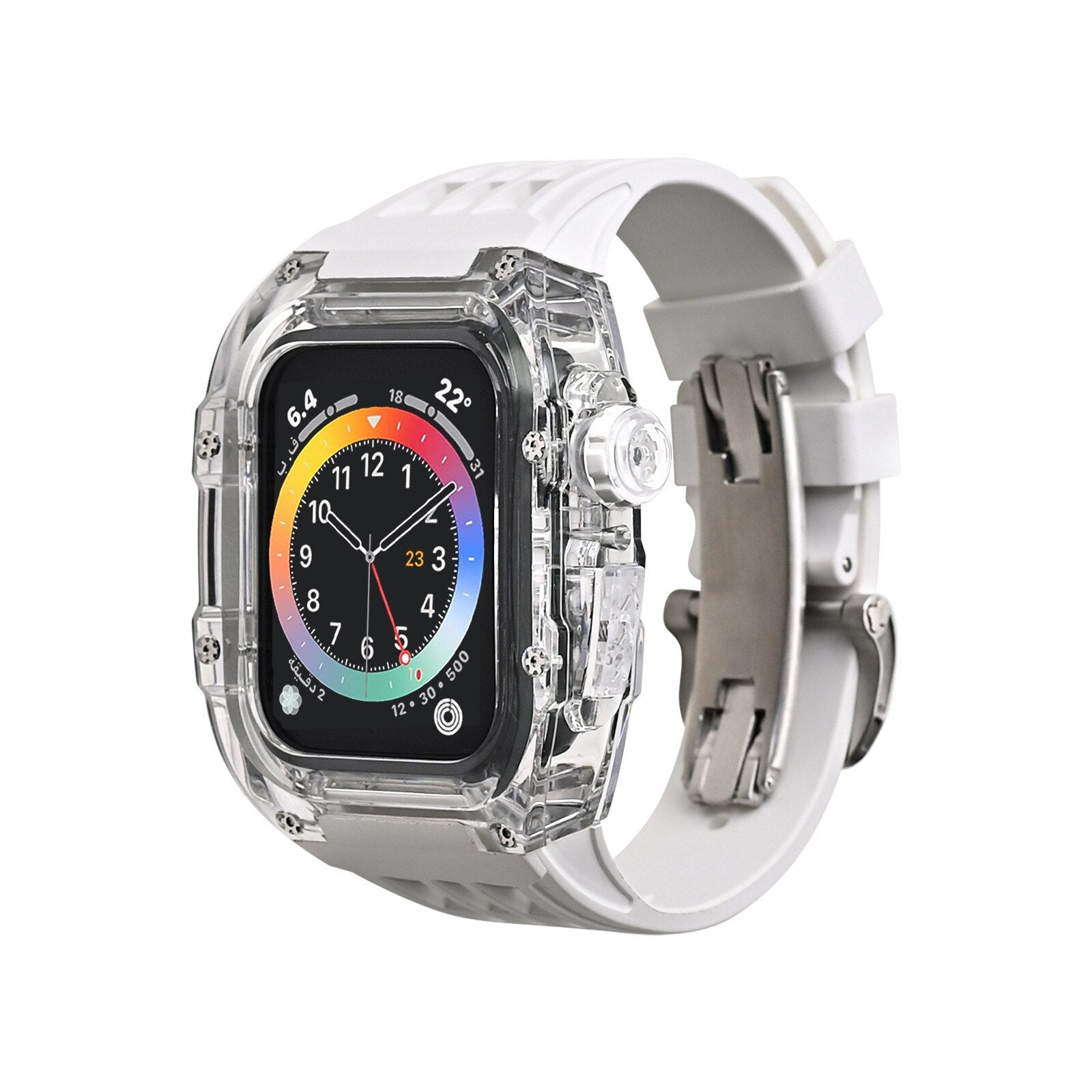 Apple Watch genomskinligt fallband