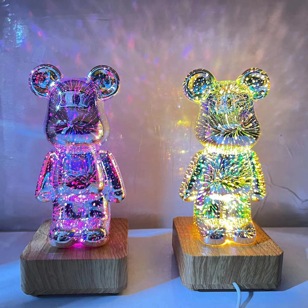 Bear Fireworks Lamp
