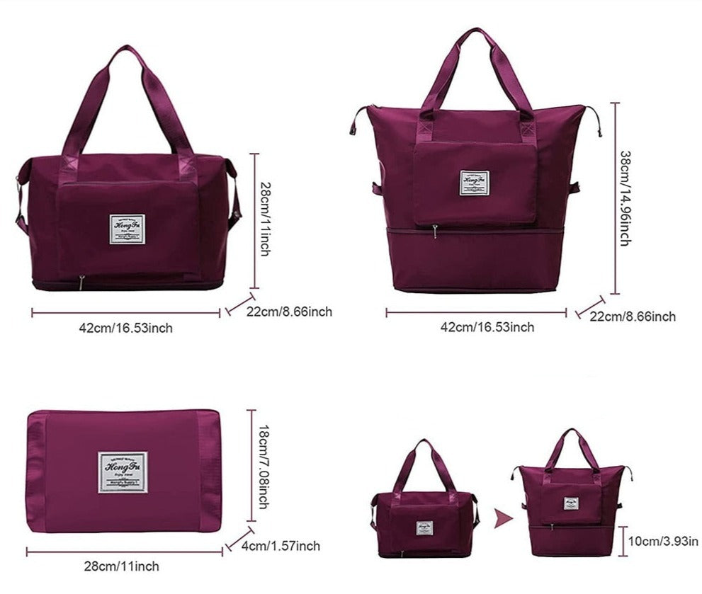 Hopfällbar vattentät resväska