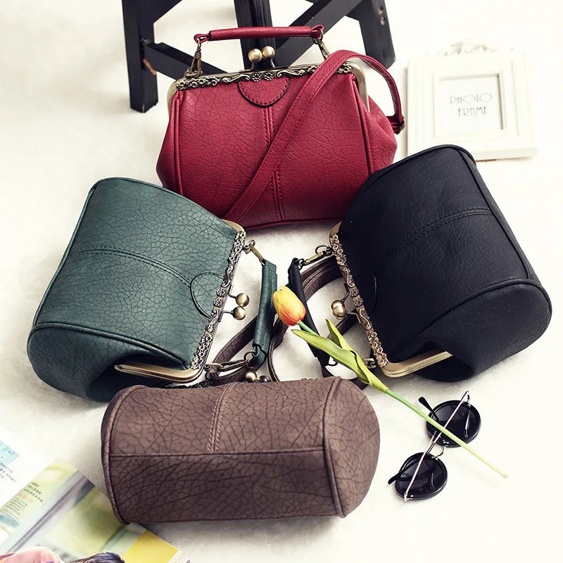 Dam Crossbody Väska Vintage Clic Minimalistisk Design 6