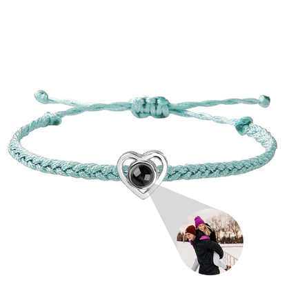 Fotoprojektion Hjärta Armband - De bästa minnena i ditt armband