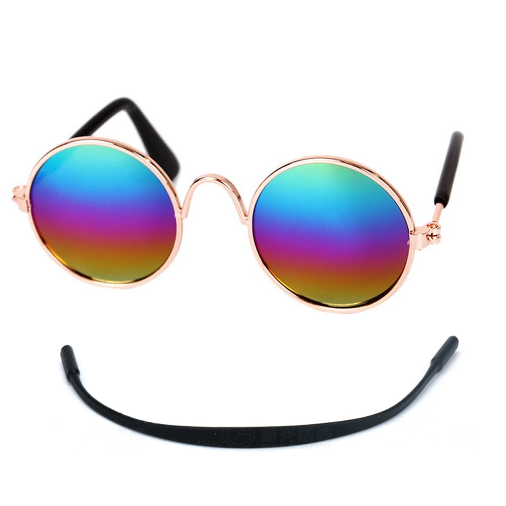 Husdjur Runda Retro Solglasögon