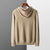 Dam Hættetrøje Beige Avslappnad Ullblandning-2