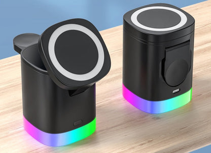 3-i-1 LED trådlös stativladdare