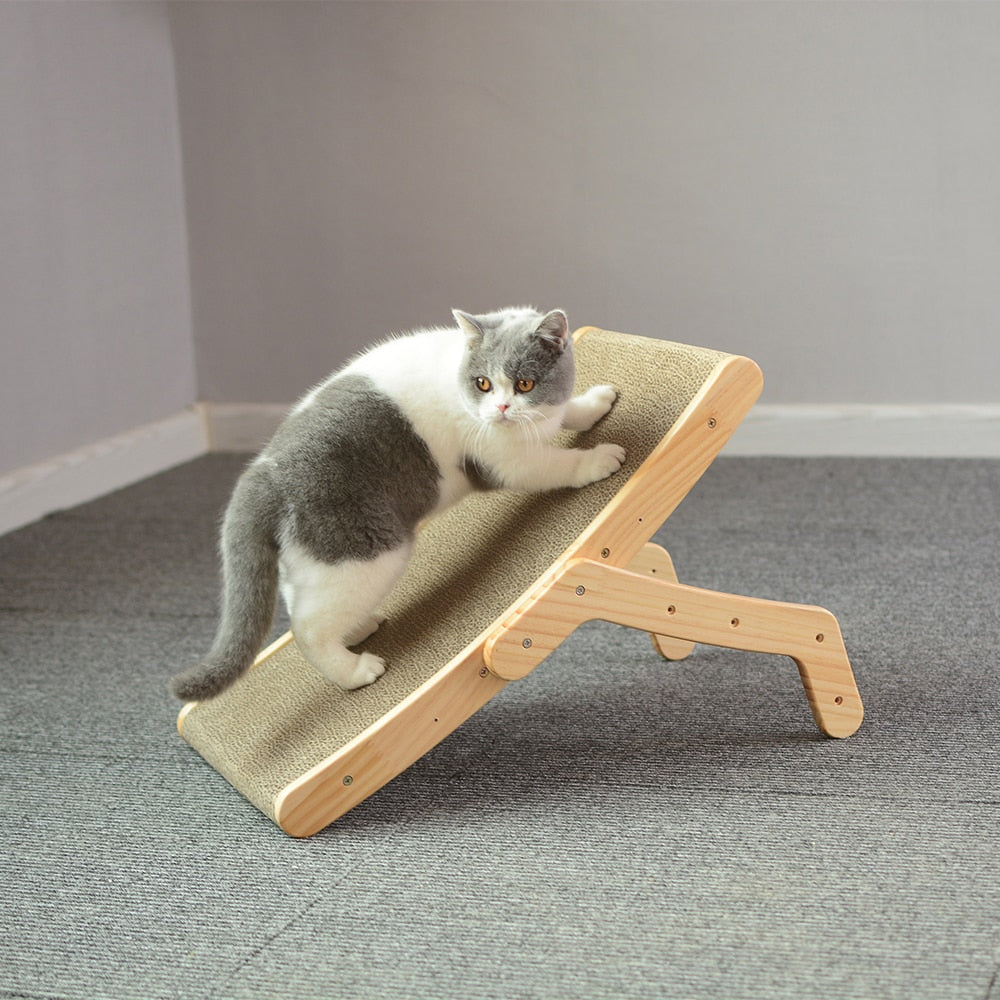 Wooden Cat Scratcher Bed