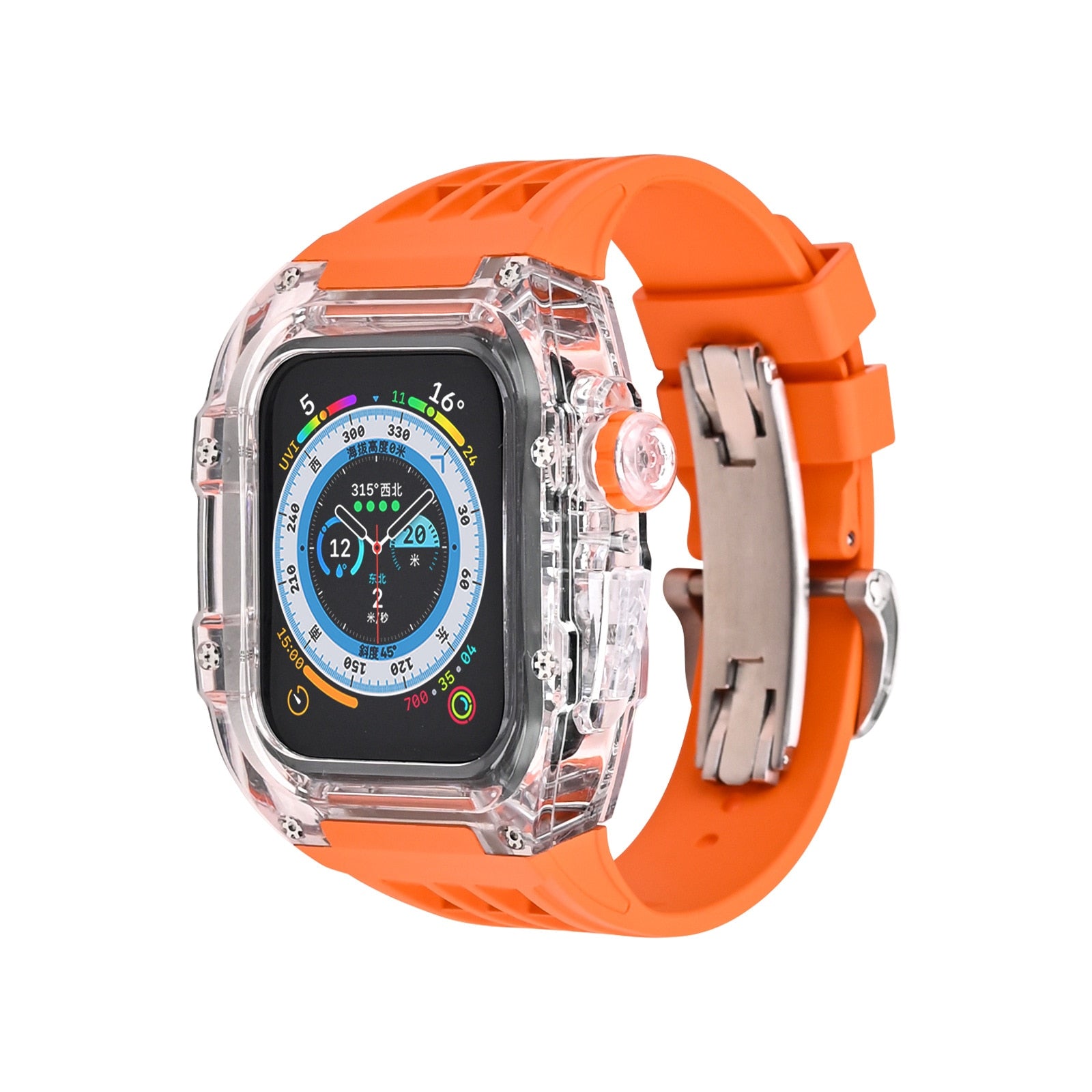 Apple Watch genomskinligt fallband