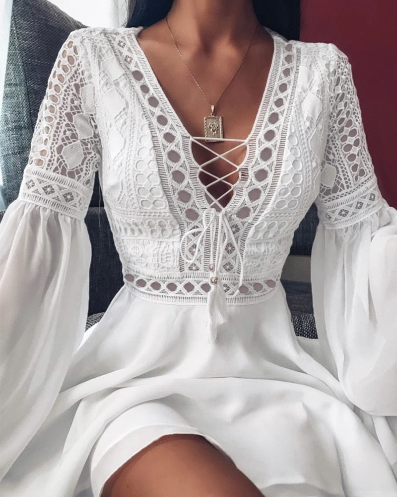 Dam Festklänning Elegant Snitt Polyester för Bröllop och Fest 2
