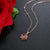 Skimrande Zircon Floral Halsband