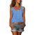 Variant image for Dam Top Smal Passform Andningsbart Tyg Ibiza Stil-37