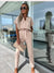 Variant image for Dam Jumpsuit V-hals Kort Ärmar Elastisk Midja Polyester-11