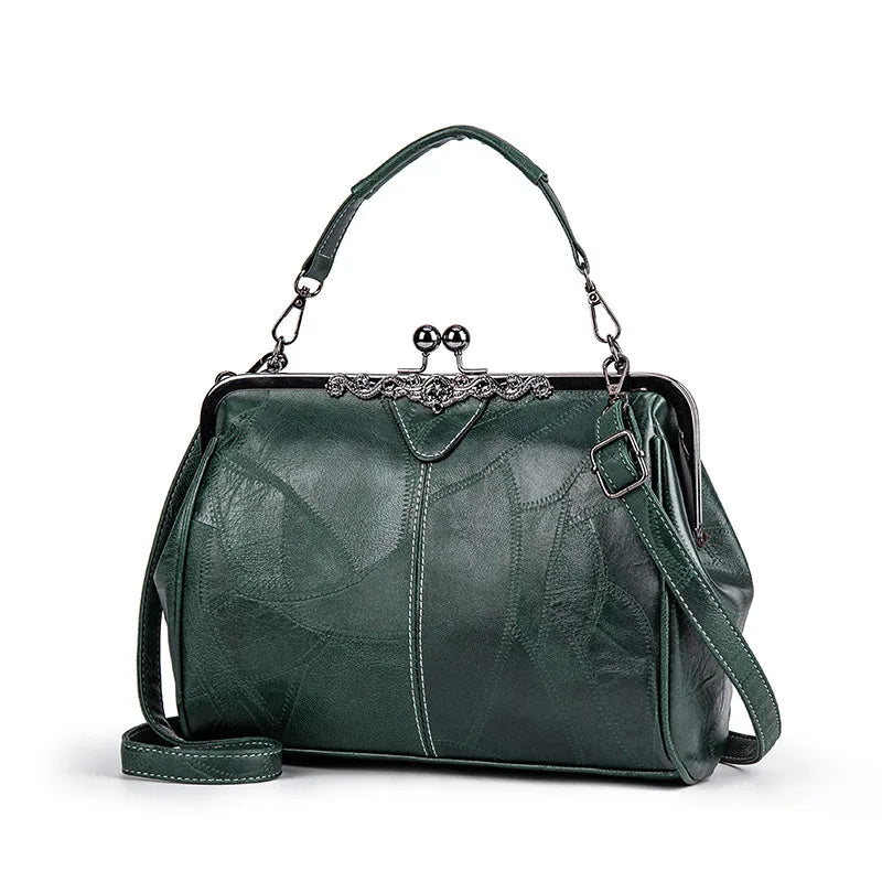 Damhandväska Retro-Chic Konstläder Elegant Design 3