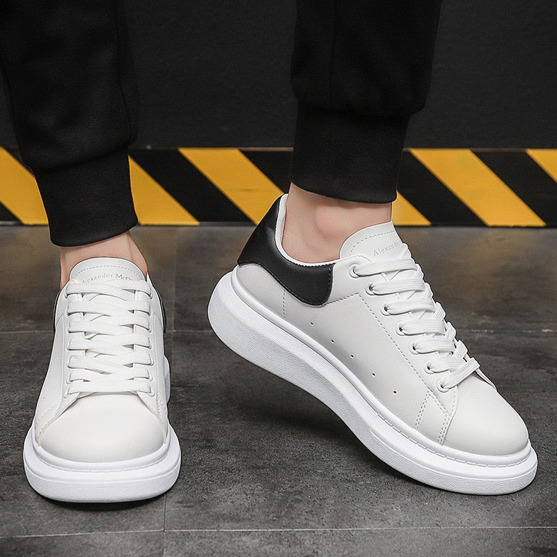 Herr Sneakers Urban Stil Läder Ergonomisk Komfort 2
