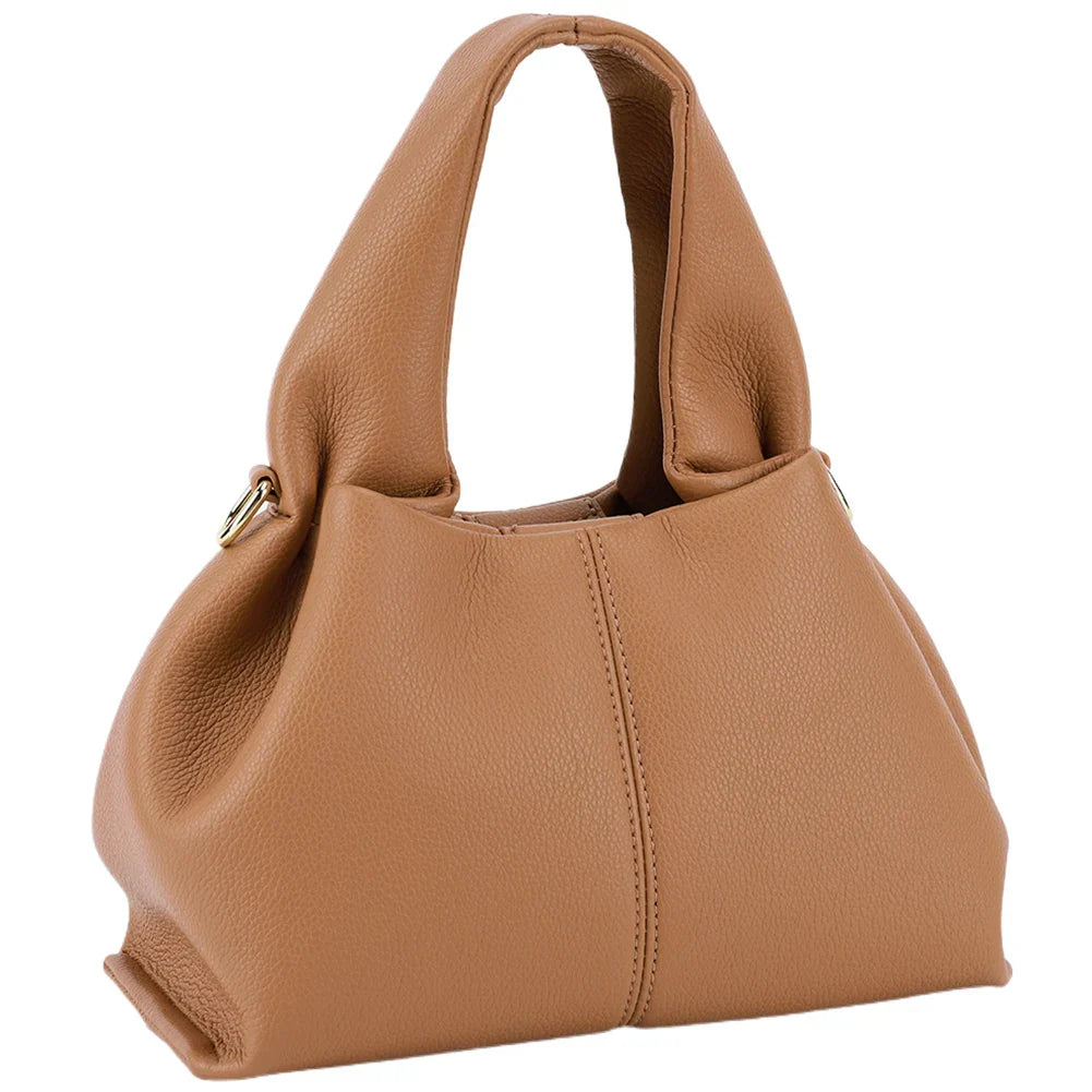 Dam Crossbody Väska Retro Konstläder Mjuk och Rymlig 1