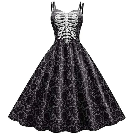 Damklänning Gotisk A-linje Vintage Stil 1