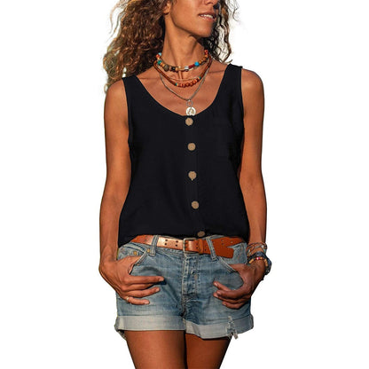 Variant image for Dam Top Smal Passform Andningsbart Tyg Ibiza Stil-25