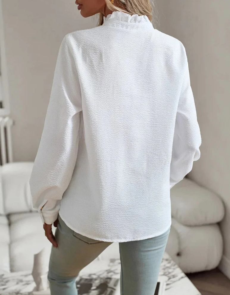 Kvinnor Blus Chic Lätt Material Mångsidig Design-6