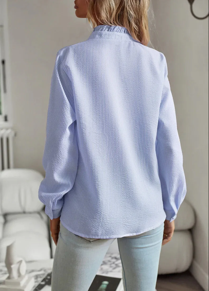 Kvinnor Blus Chic Lätt Material Mångsidig Design-3