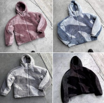 Herrjacka Vinter Lammull Med Dragkedja-2