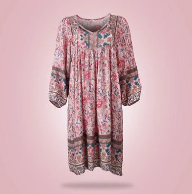 Damklänning Mini V-ringning Elegant Polyester-3
