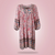 Damklänning Mini V-ringning Elegant Polyester-3