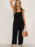 Variant image for Dam Jumpsuit Luftig Ärmlös Bred Silhuett Lätt Material-5