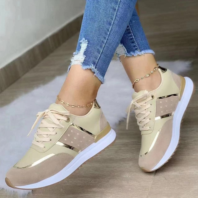 Kvinnors Sneakers Stilren Design PU 4