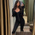 Dam Jumpsuit Bodycon Fyrkantig Halsringning Polyester Spandex-4