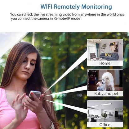 Trådlös Övervakningskamera Inomhus Mini HD WiFi för Mobilövervakning-5