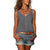 Dam Top Smal Passform Andningsbart Tyg Ibiza Stil-1