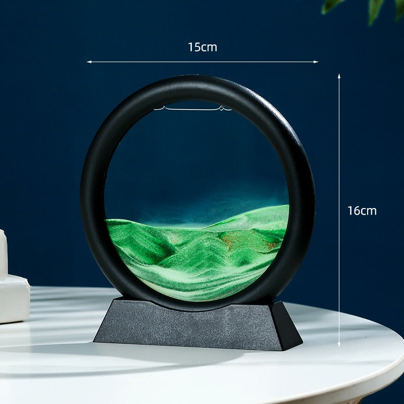 Dynamisk display för sandkonst