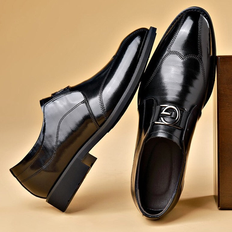 Herrskor i konstläder med elegant design 4