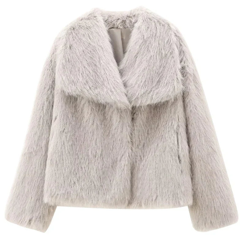 Variant image for Dam Vinterjacka Plysch Varm Trendig Polyester-5