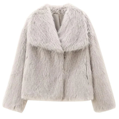 Variant image for Dam Vinterjacka Plysch Varm Trendig Polyester-5