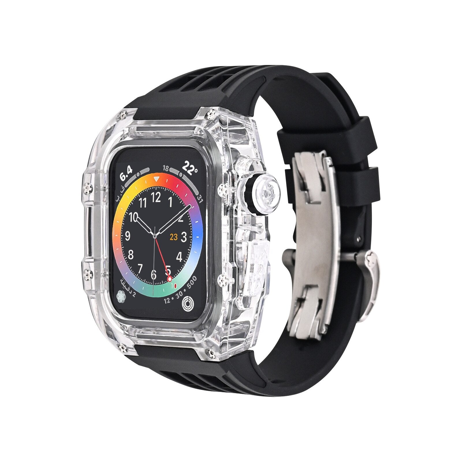 Apple Watch genomskinligt fallband