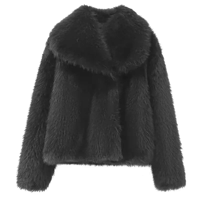 Variant image for Dam Vinterjacka Plysch Varm Trendig Polyester-9
