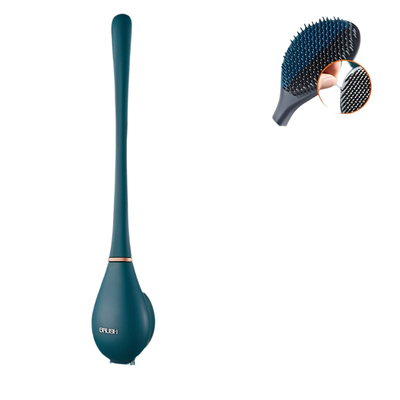 Silikon Toalettborste Väggmonterad Ergonomiskt Handtag 0