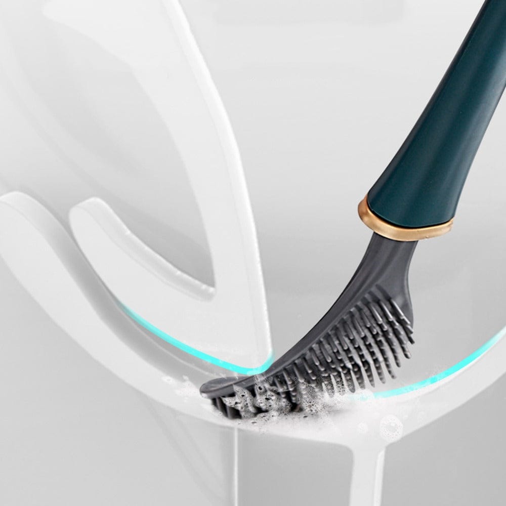 Silikon Toalettborste Väggmonterad Ergonomiskt Handtag 4